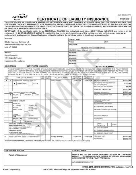 Certificate in Insurance .